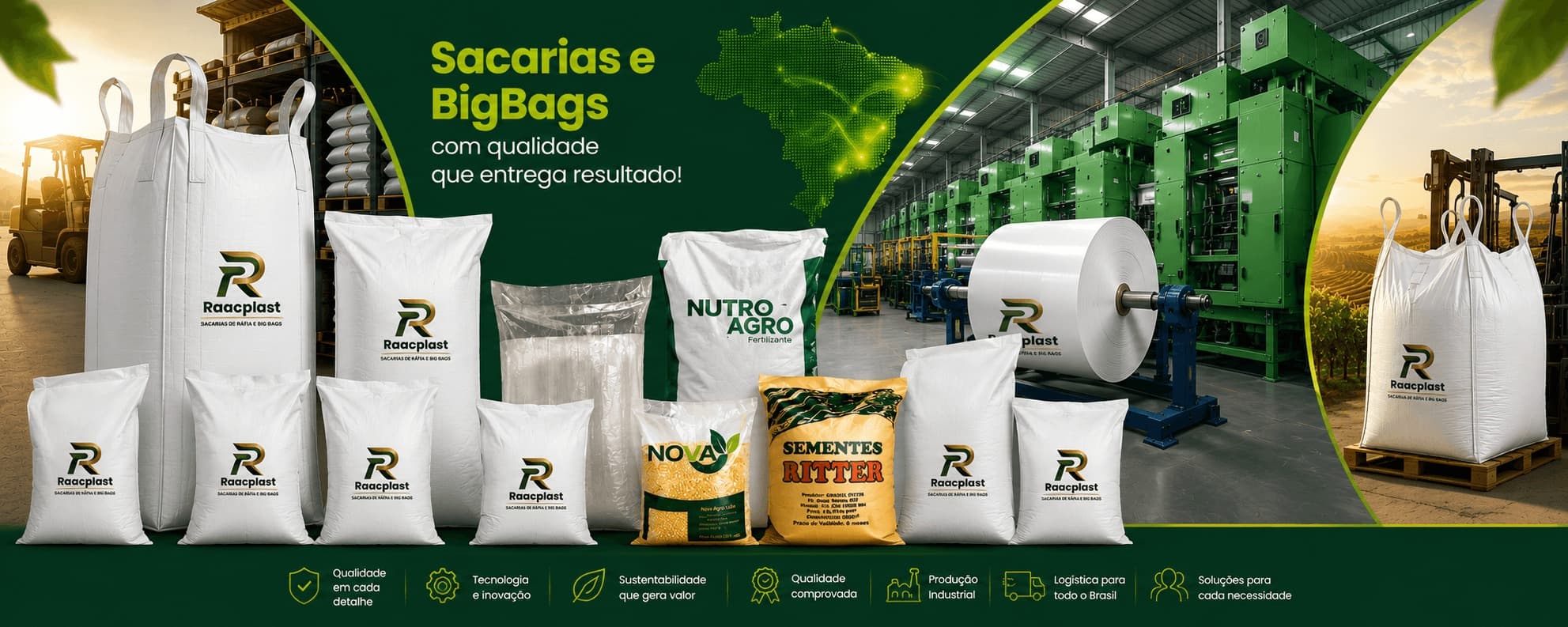 RAAC PLAST · Sacaria de ráfia e big bags